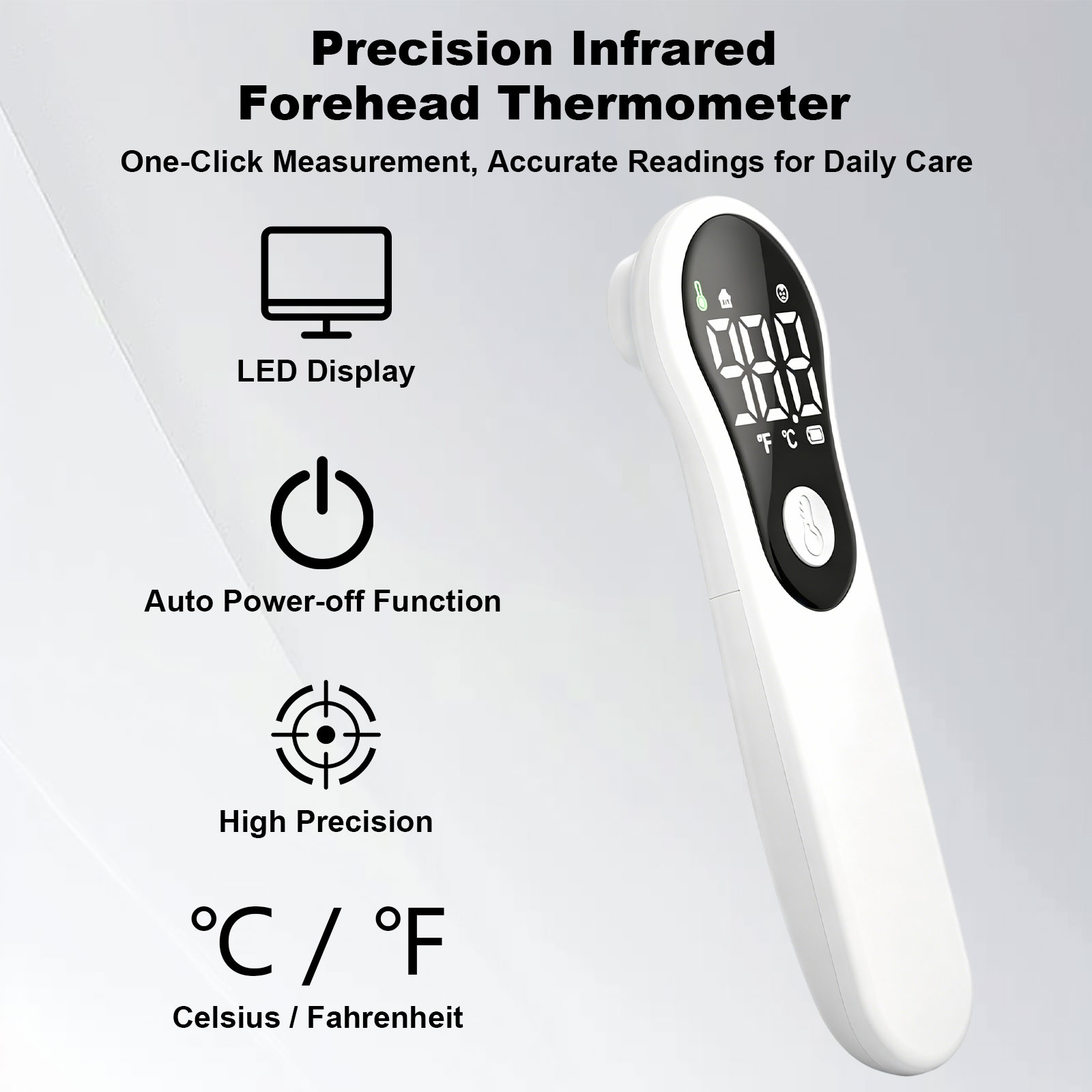 Instant Read Thermometer - Termômetro Digital para Adultos e Crianças,