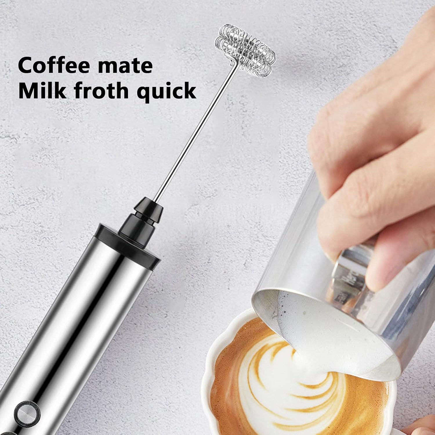 Kitchen Gadgets Best - Batedor de Leite Elétrico Portátil 3