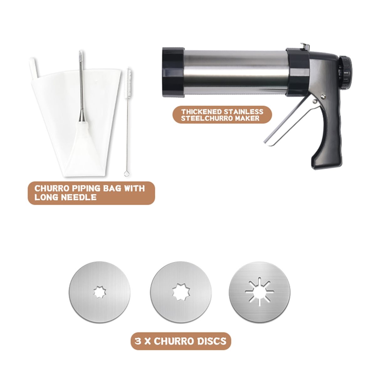 Máquina de Fazer Churros A24I  - Kitchen Gadgets In Spanish avaliação e preço