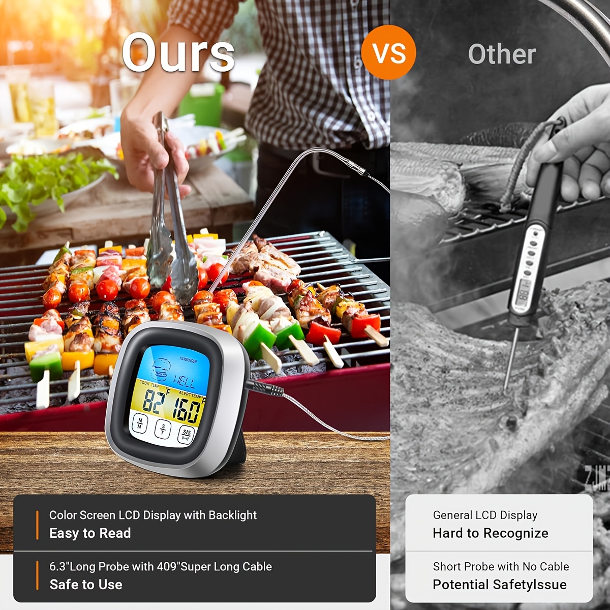 Termômetro Digital para Carne  - Instant Read Thermometer avaliação e preço