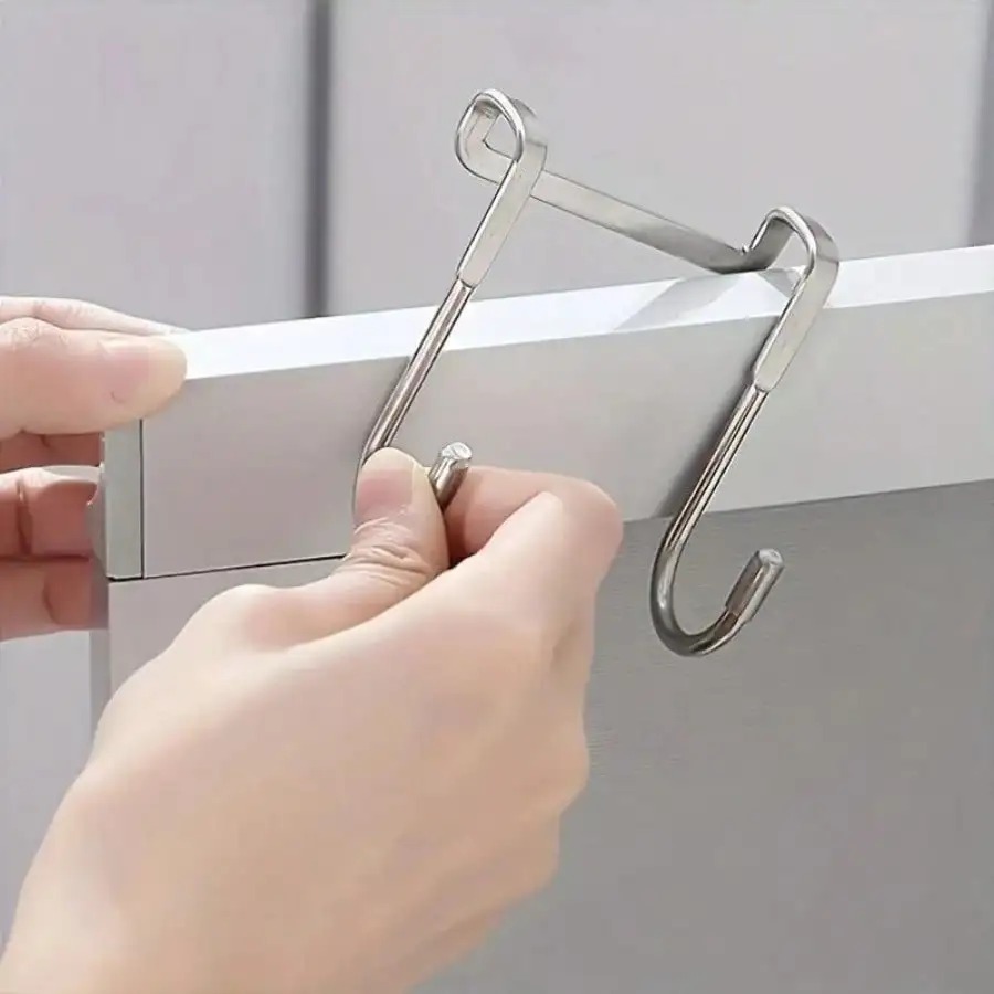 1/5 peças de gancho duplo em f - Kitchen Gadgets Storage avaliação e preço