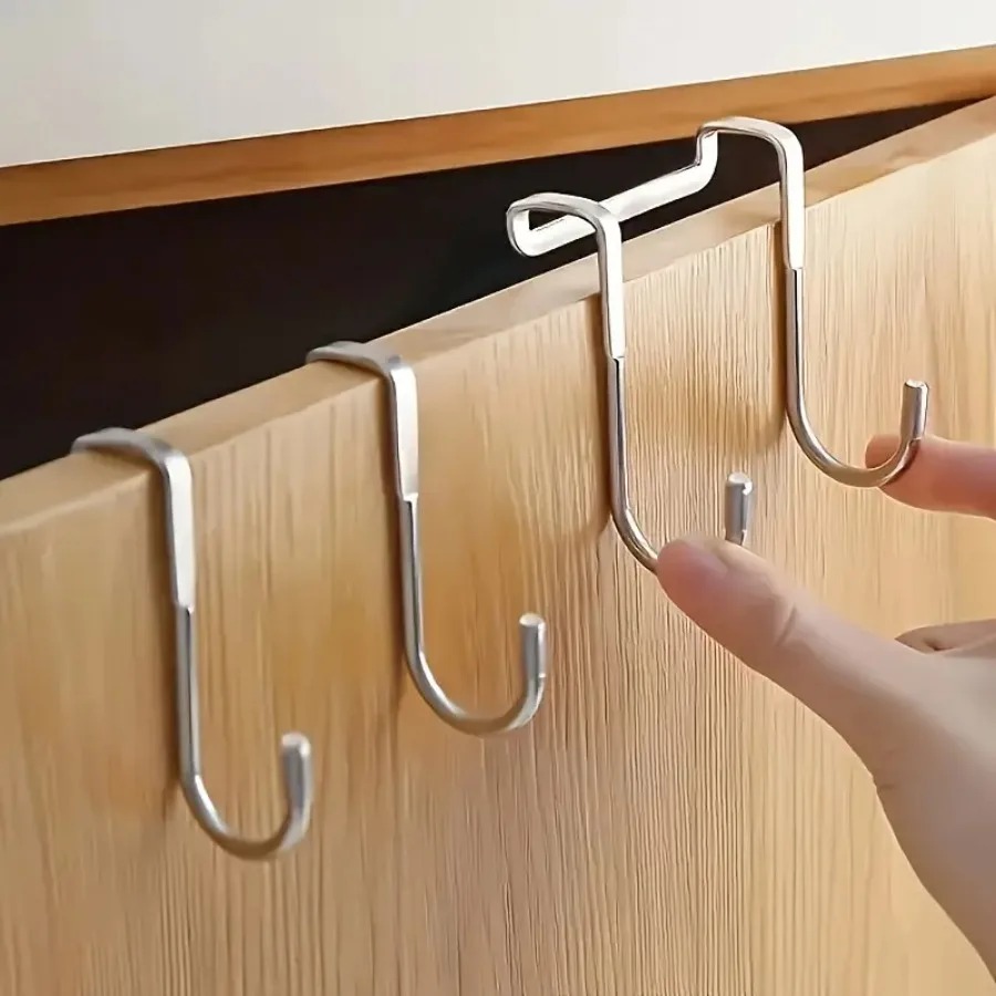 1/5 peças de gancho duplo em f - Kitchen Gadgets Storage avaliação e preço