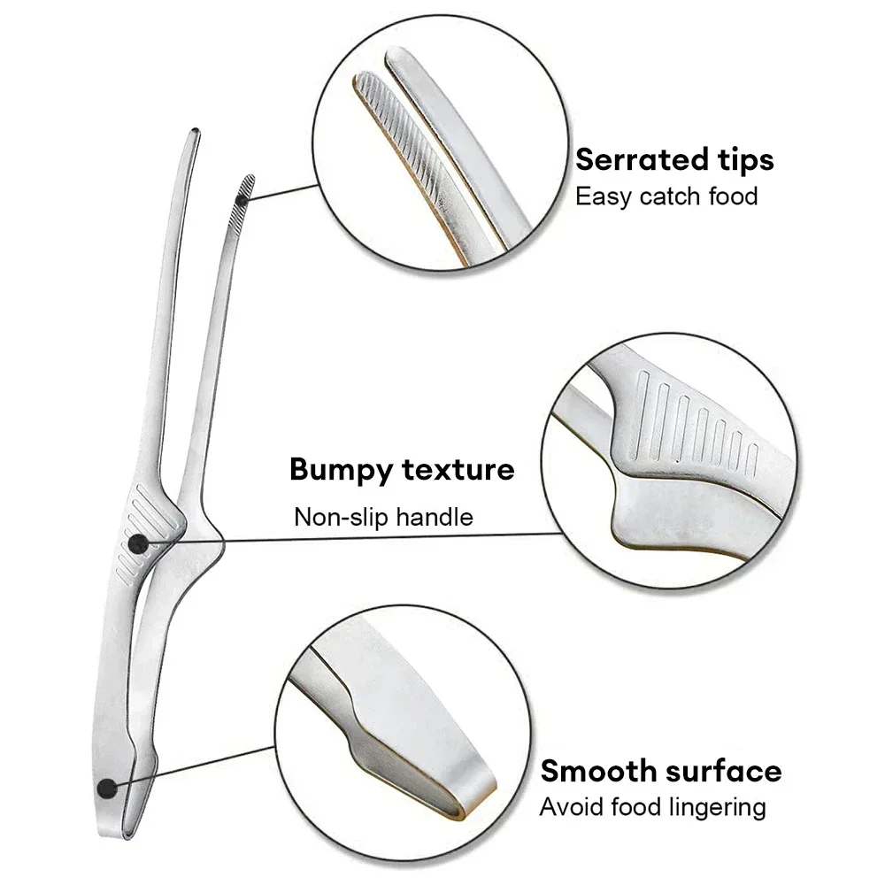 1/2/5 Peças Pinças de Aço Inox - Korean Kitchen Gadgets avaliação e preço