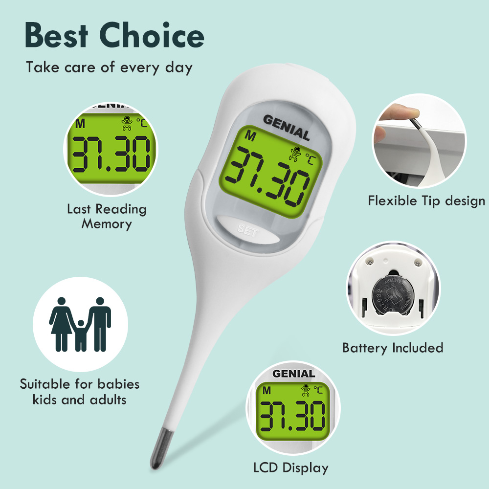Termômetro oral digital de lei - Instant Read Thermometer avaliação e preço