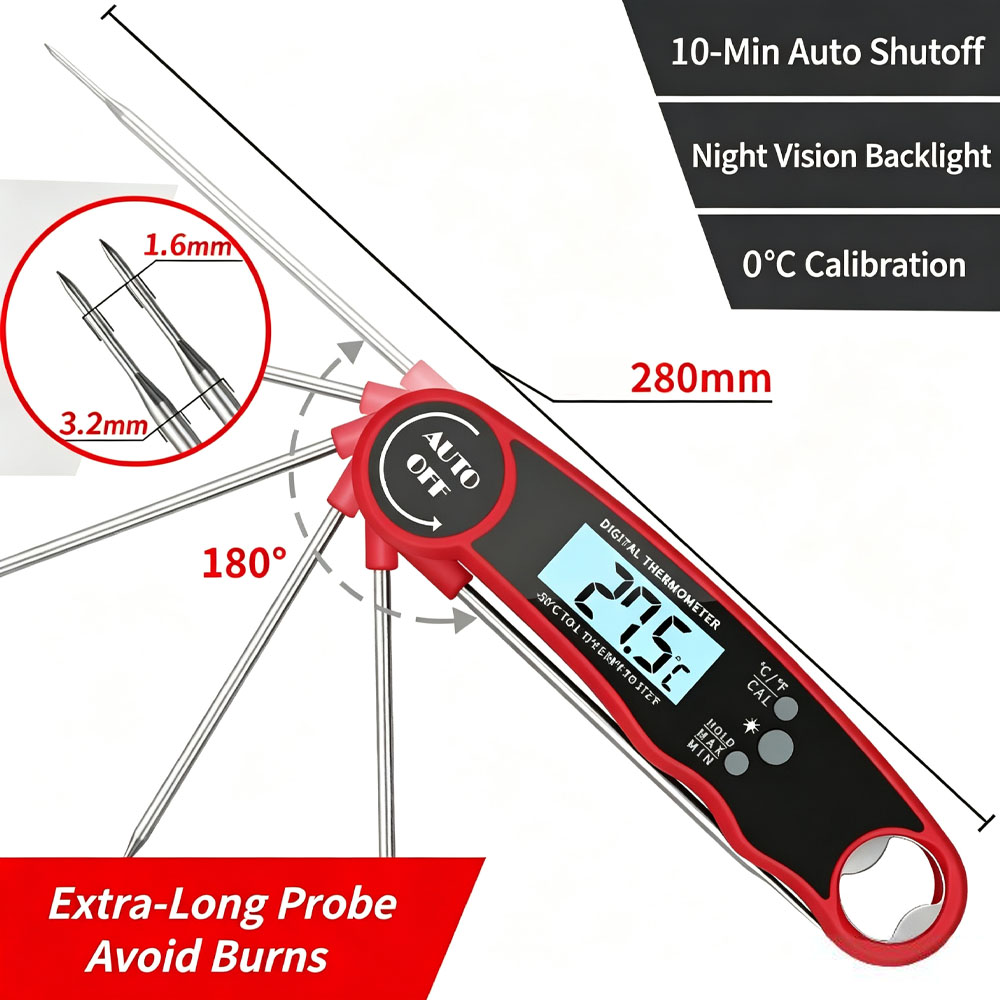 Termômetro Digital para Carne  - Instant Read Thermometer avaliação e preço